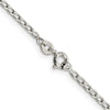 Curata 925 Sterling Silver 2.0mm Open Link Chain Necklace Options: 16 18 20 24