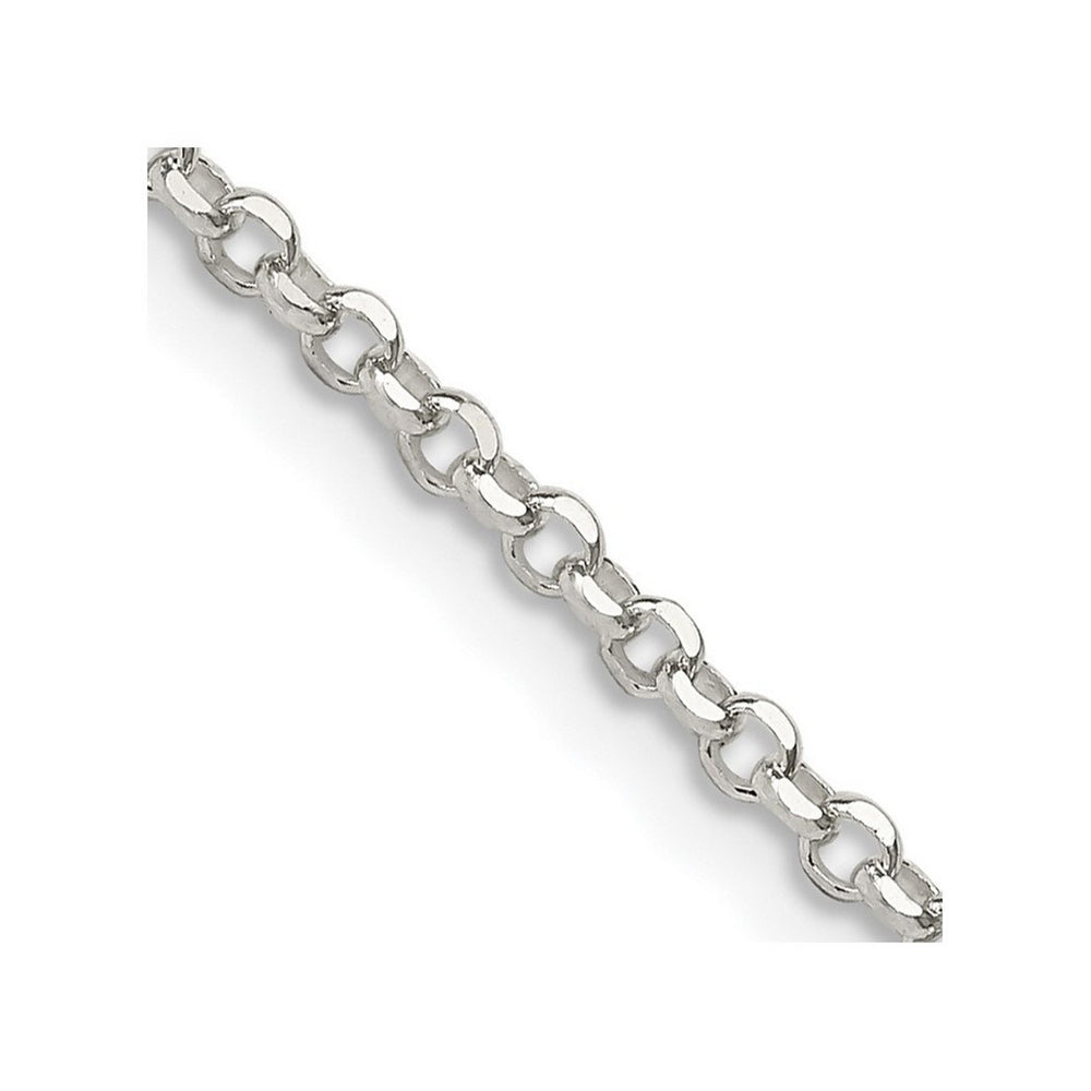 Curata 925 Sterling Silver 2mm 8 Side Diamond-Cut Cable Chain Necklace Options: 16 18 20 24 30