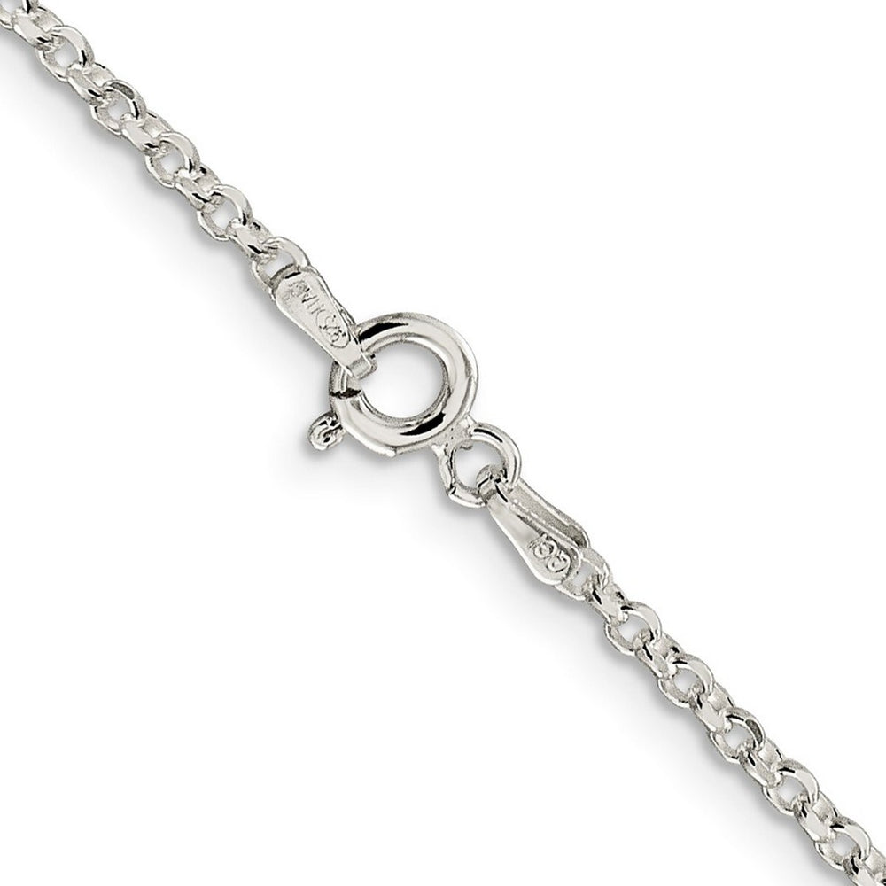 Curata 925 Sterling Silver 2mm 8 Side Diamond-Cut Cable Chain Necklace Options: 16 18 20 24 30