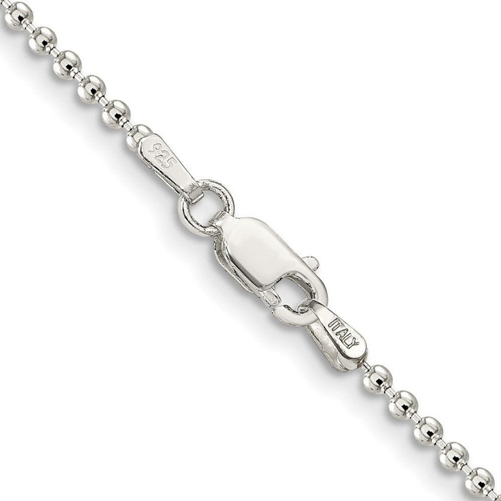 Curata 925 Sterling Silver 2mm Beaded Necklace Options: 16 18 20 24