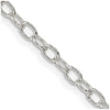 Curata 925 Sterling Silver 3.40mm Oval Cable Chain Necklace Options: 16 18 20 22 24 26 28 30