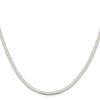 Curata 925 Sterling Silver 3mm Magic Herringbone Chain Necklace Options: 16 18 20