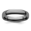 Curata 925 Sterling Silver 6mm Black Plated Polished Flat Band Ring