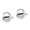 Curata 925 Sterling Silver 8x8mm Polished Button Post Earrings