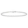 Curata 925 Sterling Silver 9" or 10" 3.5mm Heart Chain Anklet for Women