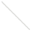 Curata 925 Sterling Silver 9" or 10" 7mm Fancy Heart Link Anklet for Women