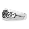 Curata 925 Sterling Silver Antiqued Scroll Filgree Adjustable Toe Ring