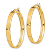 Curata 925 Sterling Silver Gold Plated 35x35mm Hoop Earrings