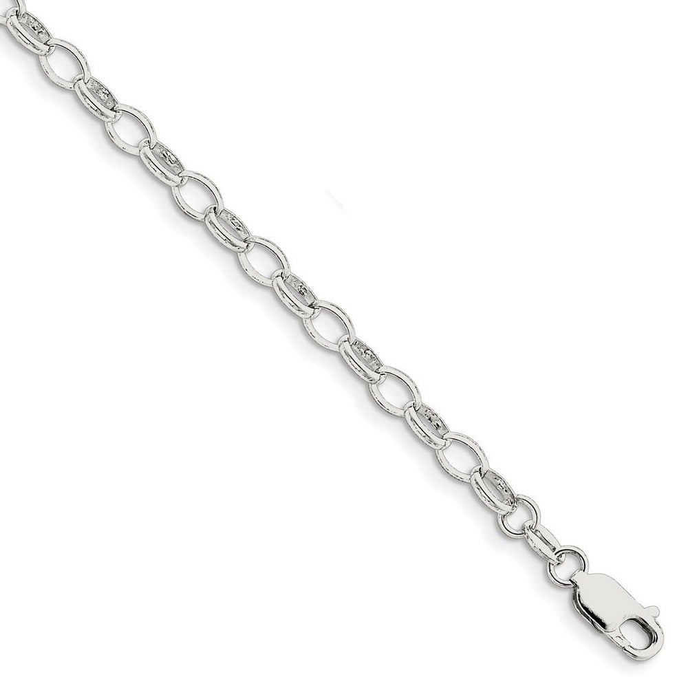 Curata 925 Sterling Silver Polished 1.5mm Rolo Chain Bracelet Options: 7" 8"