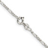 Curata 925 Sterling Silver Polished 1.75mm Figaro Chain Necklace Options: 16 18 20 22 24