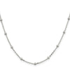 Curata 925 Sterling Silver Polished 1mm Beaded Chain Necklace Options: 16 18 20 24