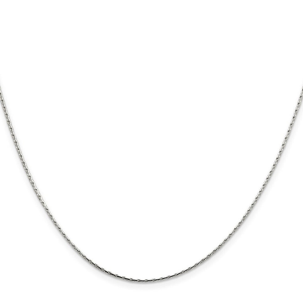 Curata 925 Sterling Silver Polished 1mm Oval Box Chain Necklace Options: 16 18 20 24