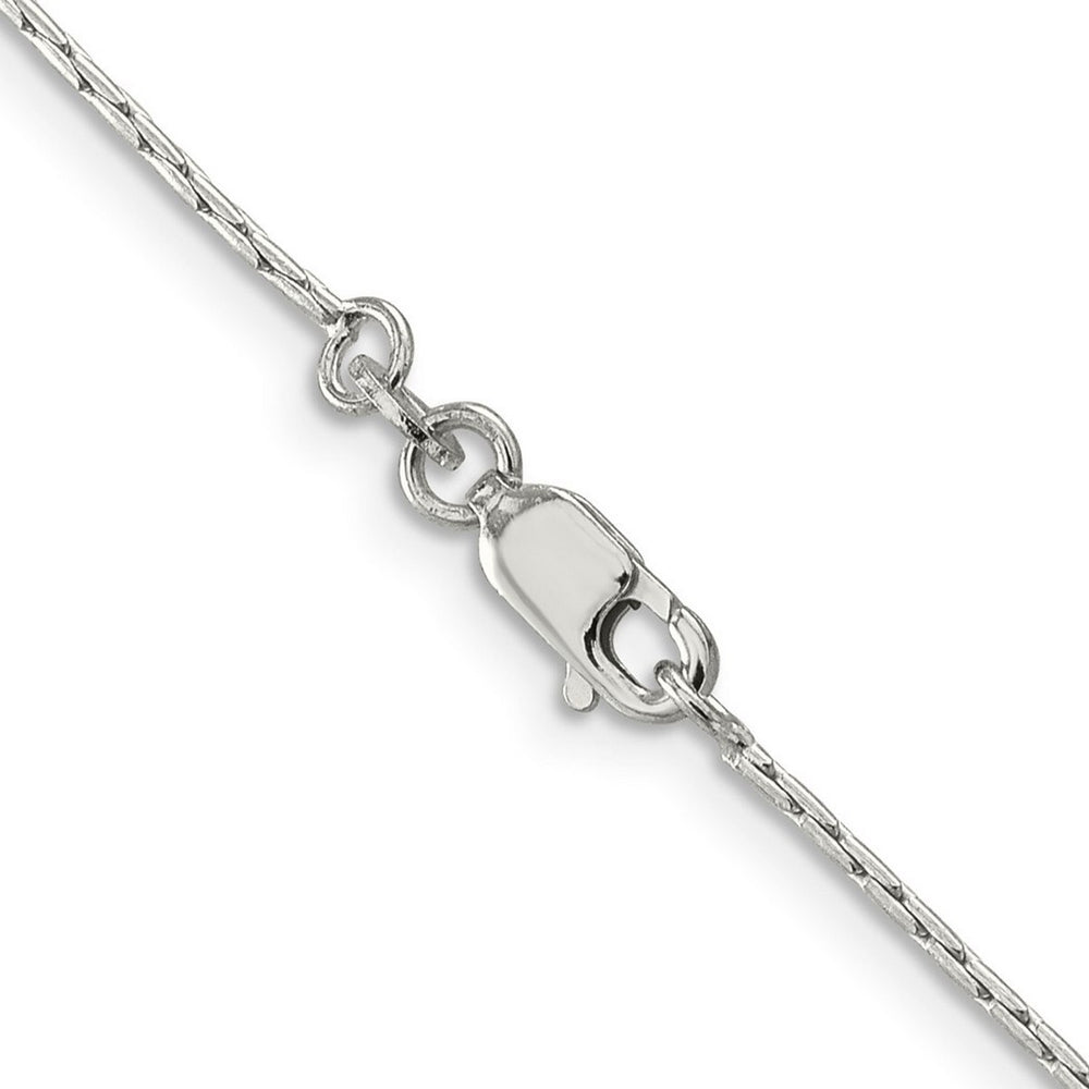 Curata 925 Sterling Silver Polished 1mm Oval Box Chain Necklace Options: 16 18 20 24