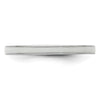 Curata 925 Sterling Silver Polished 2.25mm White Enameled Thin Band Ring