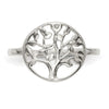 Curata 925 Sterling Silver Polished Tree of Life Ring