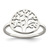 Curata 925 Sterling Silver Polished Tree of Life Ring