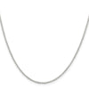 Curata 925 Sterling Silver Rhodium Plated 1.5mm Rolo Chain Necklace Options: 16 18 20 22 24