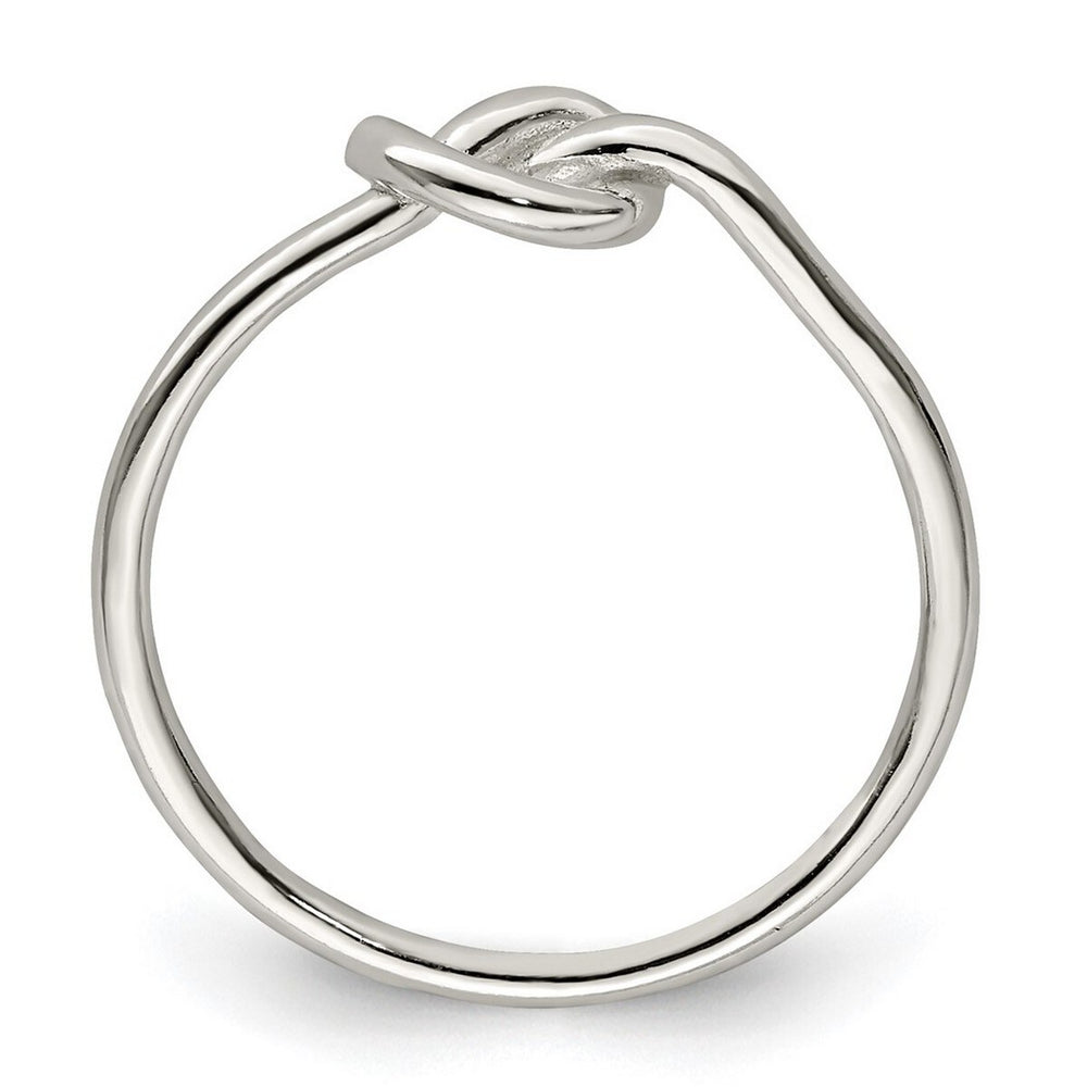 Curata 925 Sterling Silver Small Polished Knot Ring