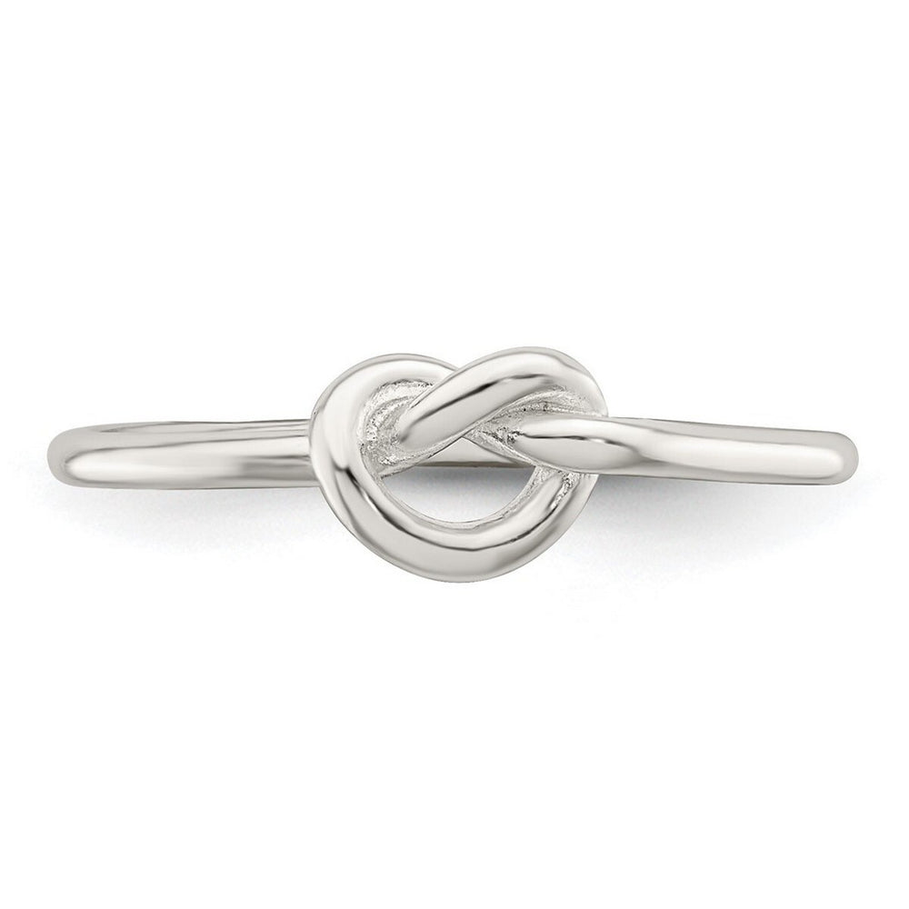 Curata 925 Sterling Silver Small Polished Knot Ring