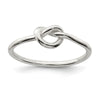 Curata 925 Sterling Silver Small Polished Knot Ring