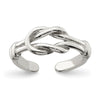 Curata 925 Sterling Silver Solid Love Knot Toe Ring for Women