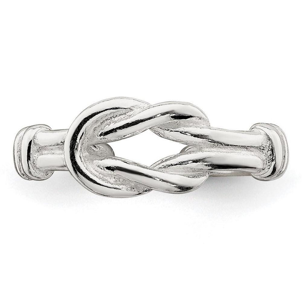 Curata 925 Sterling Silver Solid Love Knot Toe Ring for Women