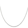 Curata 925 Sterling Silver Twisted Polished .5mm Fancy Chain Necklace Options: 16 18 20 24