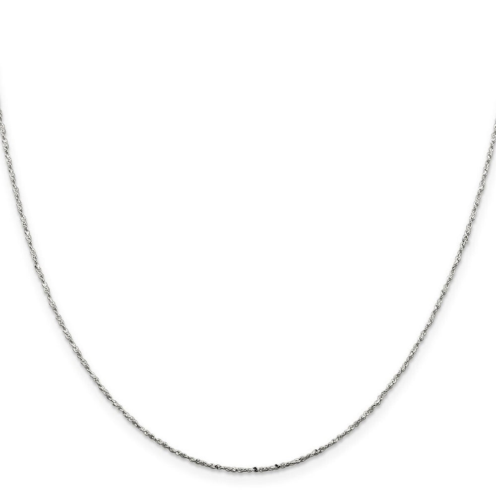 Curata 925 Sterling Silver Twisted Polished .5mm Fancy Chain Necklace Options: 16 18 20 24