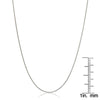 Curata Italian Sterling Silver Diamond-cut Snake Chain Necklace - White