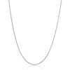 Curata Italian Sterling Silver Diamond-cut Snake Chain Necklace - White