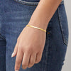 Curata Solid 10k Yellow Gold 7" or 8" 3mm Silky Herringbone Bracelet (Lobster)