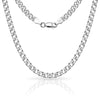 Curata Sterling Silver Italian 4mm Diamond-cut Rombo Chain Necklace (16