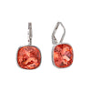 Cushion Cut Crystal Classic Leverback Earrings