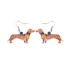 Dachshund Dog Drop Earrings