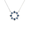 Dainty Crystal Wreath Pendant Necklace