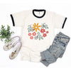 Daisies and Ruscus Ringer Tee