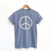 Daisy Peace Sign Garment Dyed Tee