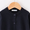 Dark Navy Crewneck Cardigan