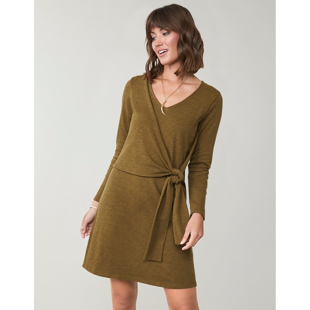 Deanna Wrap Dress Olive