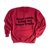 Dear Santa Bring Me More Dogs Wavy Graphic Sweatshirt