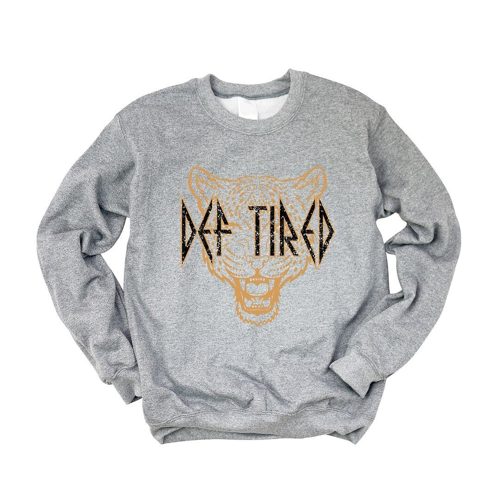 Def Tired Cheetah Graphic Sweatshirt