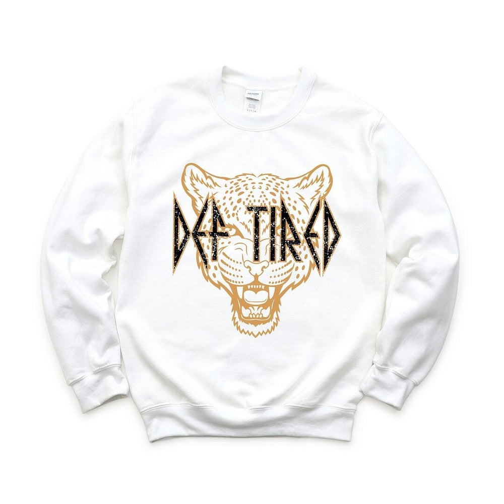 Def Tired Cheetah Graphic Sweatshirt