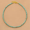 Delicate Handmade Turquoise Gemstone Necklace - White