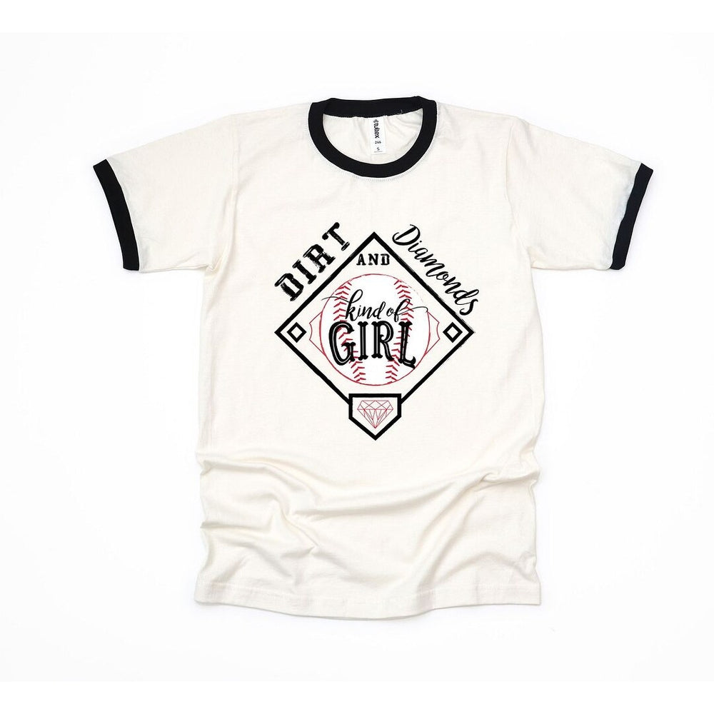 Dirt and Diamonds Kinda Girl Ringer Tee