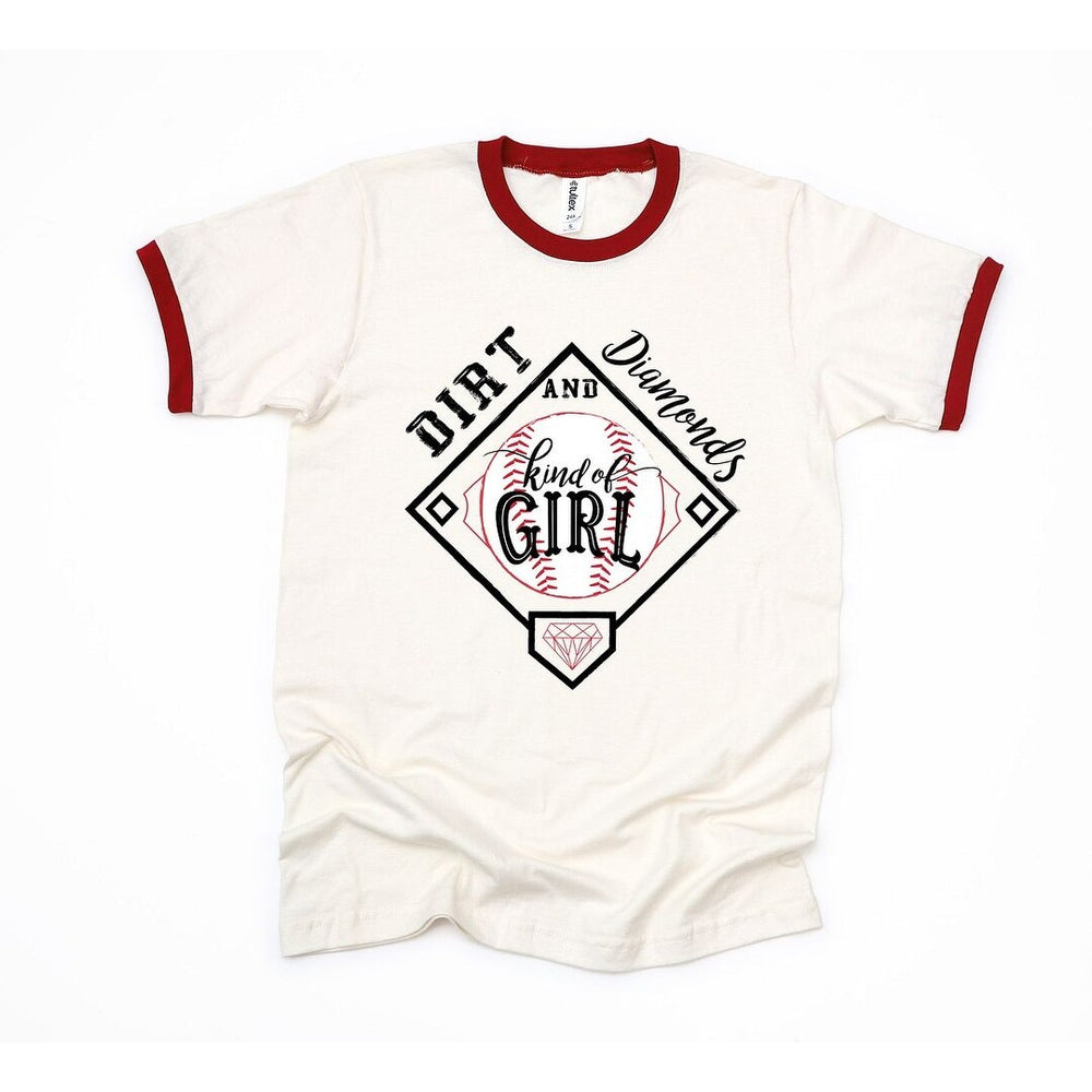 Dirt and Diamonds Kinda Girl Ringer Tee