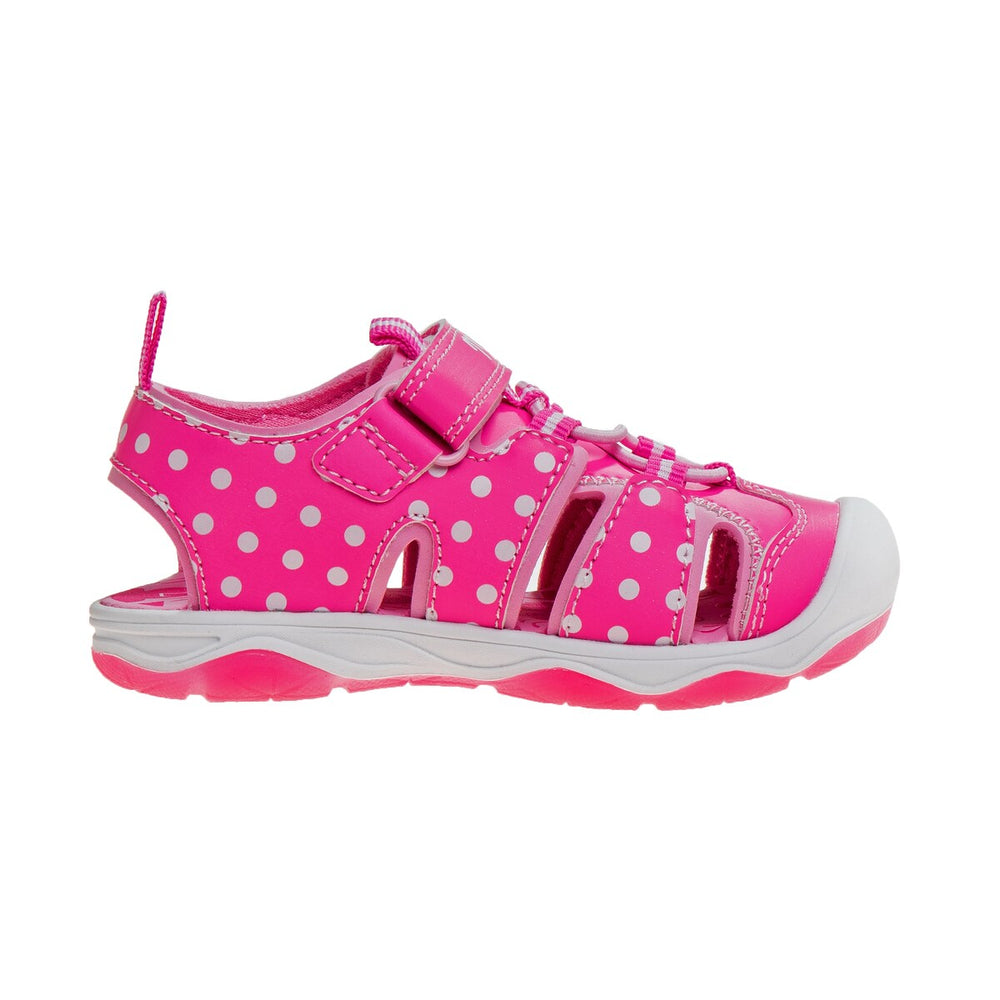 Disney Girls Minnie Mouse hook and loop closed toe sport sandals