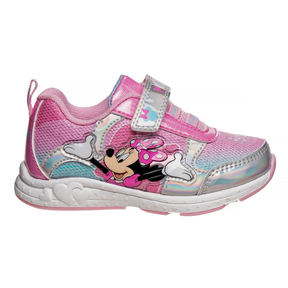 Disney Minnie Mouse Girls Sneakers w/ one white light