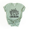 Distracted by Chickens Short Sleeve Crewnneck Tee