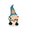 Blue Floral Gnome Brooch