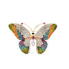 Bright Crystal Butterfly Brooch